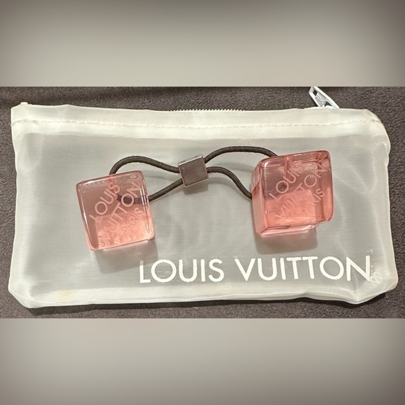 Louis Vuitton Pink Cube Hair Tie - Picture 1 of 4